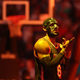 Illustration for article titled LeBron James And His Mask Belong In A Comic Book